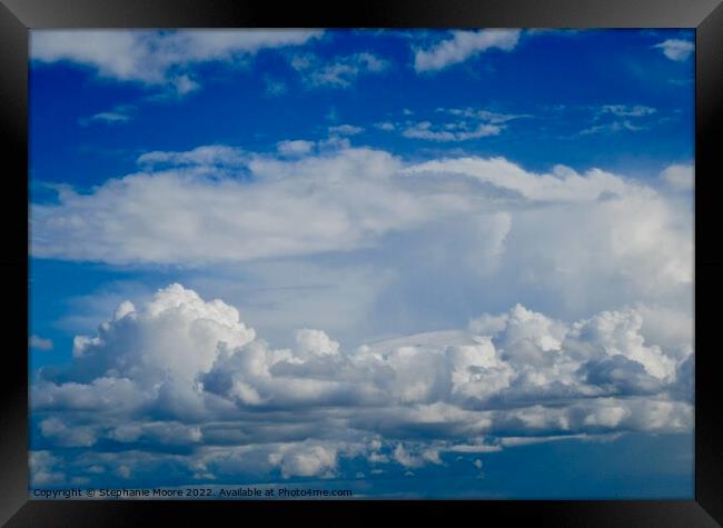 Cloud formations Framed Print by Stephanie Moore