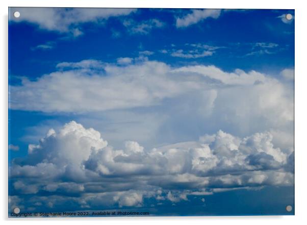 Cloud formations Acrylic by Stephanie Moore