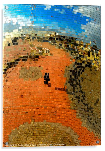 Mirrorball Blackpool Abstract Acrylic by Craig Yates