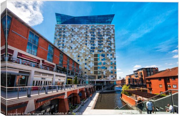 Cube Building in Birmingham  Canvas Print by Holly Burgess