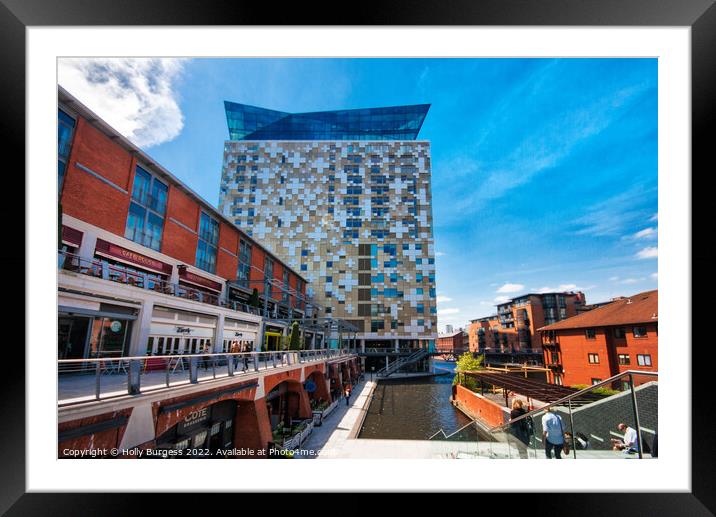 Cube Building in Birmingham  Framed Mounted Print by Holly Burgess