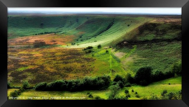 Hole of Horcum Framed Print by Craig Yates