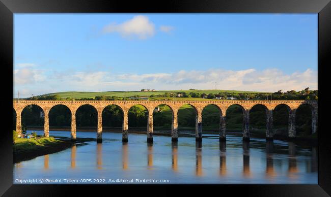 Royal Border Bridge Berwick-upon-Tweed Northumberland England, UK Framed Print by Geraint Tellem ARPS