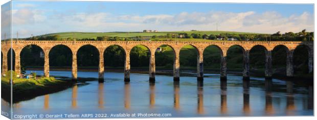Royal Border Bridge, Berwick-upon-Tweed, Northumberland, England, UK Canvas Print by Geraint Tellem ARPS