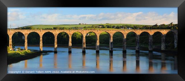 Royal Border Bridge, Berwick-upon-Tweed, Northumberland, England, UK Framed Print by Geraint Tellem ARPS
