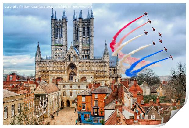 Lincoln Red Arrows Print by Alison Chambers