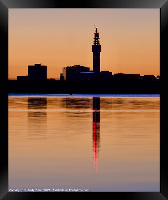 Birmingham UK Skyline Framed Print by Andy Dean