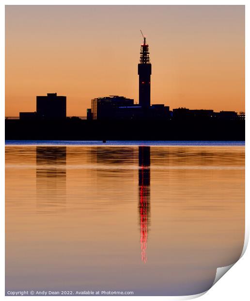 Birmingham UK Skyline Print by Andy Dean