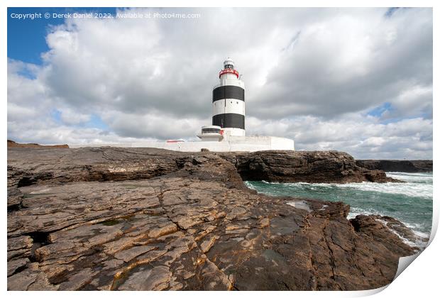 Hook Head Lighthouse, Co Wexford, Ireland  Print by Derek Daniel