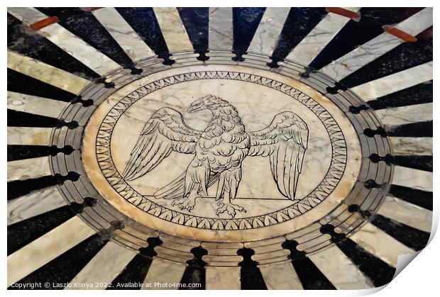 Imperial Eagle - Siena Print by Laszlo Konya
