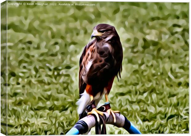 The Common Buzzard (Digital Art Version) Canvas Print by Kevin Maughan