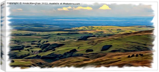 Looking Over The Landscape (Digital Art Version) Canvas Print by Kevin Maughan