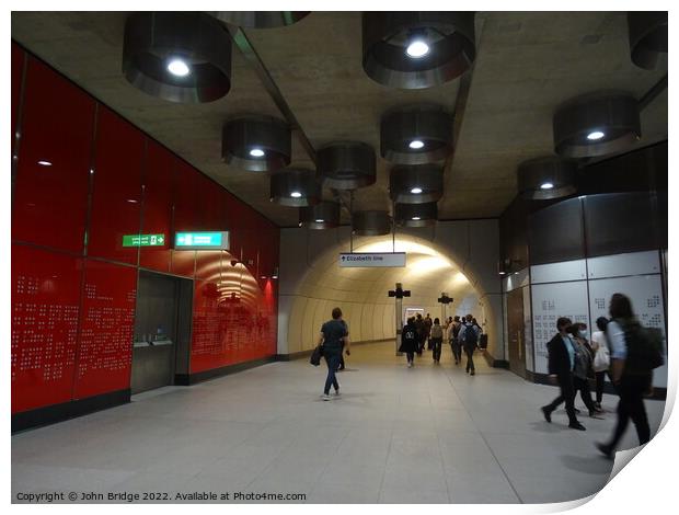 Tottenham Court Road Station Print by John Bridge