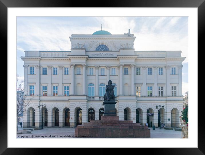 Staszic Palace Warsaw  Framed Mounted Print by Margaret Ryan