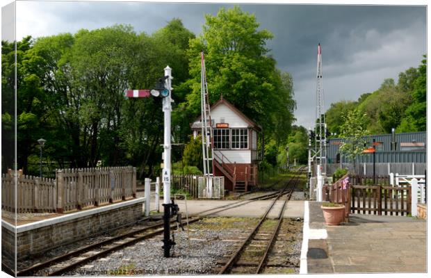 Alston Station, South Tynedale Railway Canvas Print by Peter Wiseman
