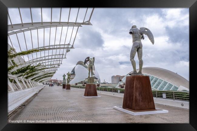 Majestic sculptures in Valencia 1 Framed Print by Roger Dutton