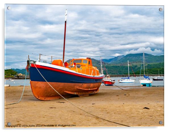 Barmouth Lifeboat Acrylic by chris hyde
