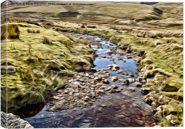 A View From The Pennine Way (Digital Art Version) Canvas Print by Kevin Maughan
