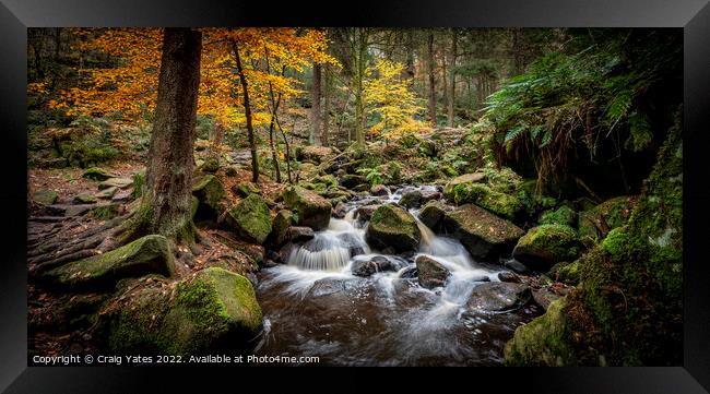 Autumn Wyming Brook Nature Reserve Framed Print by Craig Yates
