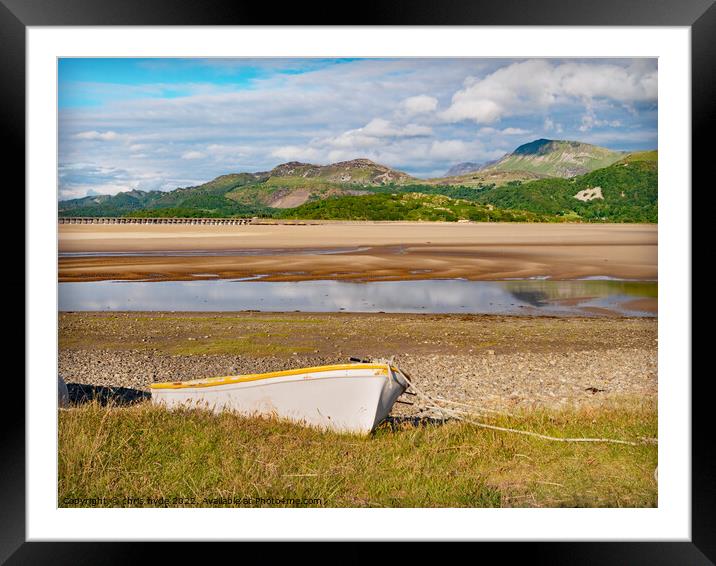 Fairbourne Towards the Mountains Framed Mounted Print by chris hyde
