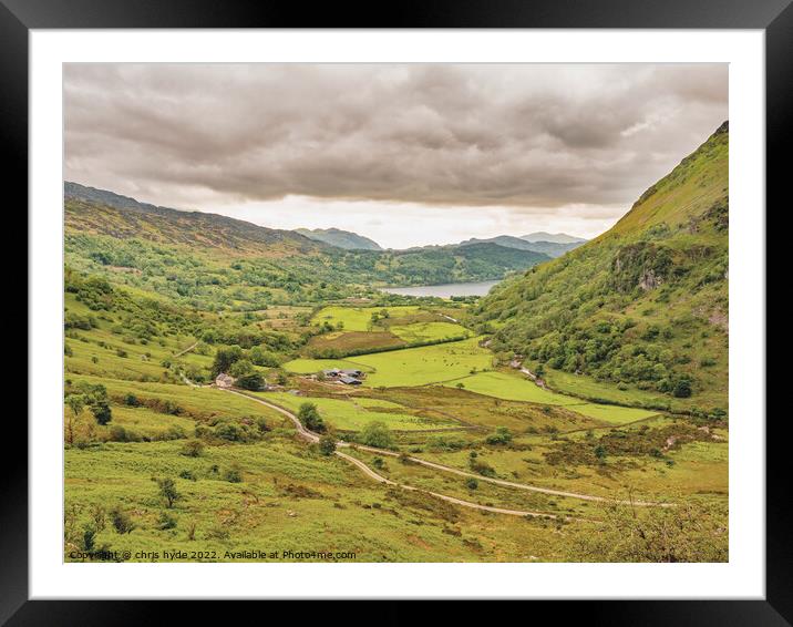 Snowdonia Storm Couds Framed Mounted Print by chris hyde