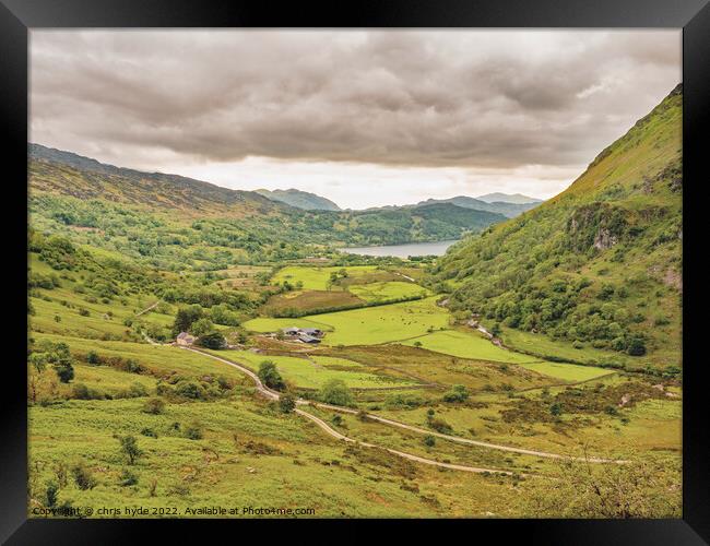 Snowdonia Storm Couds Framed Print by chris hyde