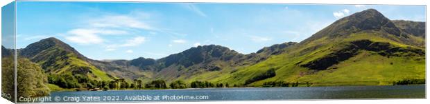 Buttermere Panoramic Canvas Print by Craig Yates