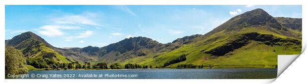 Buttermere Panoramic Print by Craig Yates