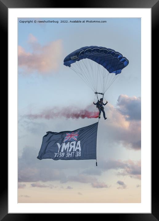Tigers Parachute Display Team Framed Mounted Print by rawshutterbug 