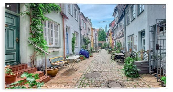 A lovely street @ Kiel Acrylic by simon cowan