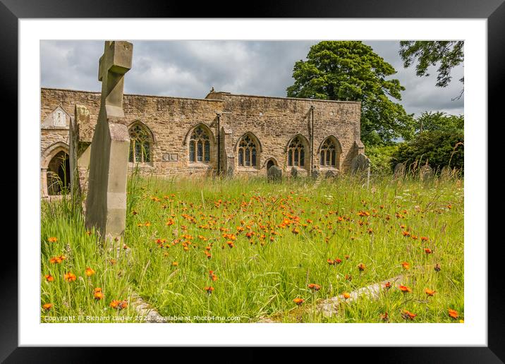St Marys Churchyard, Wycliffe, Teesdale Framed Mounted Print by Richard Laidler