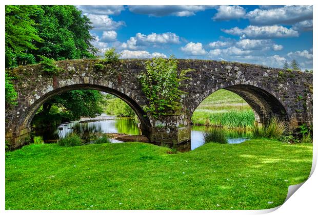 The Enchanting Bridges of Dartmoor Print by Roger Mechan