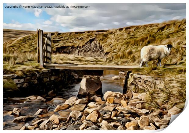 On The Pennine Way (Digital Art Version) Print by Kevin Maughan