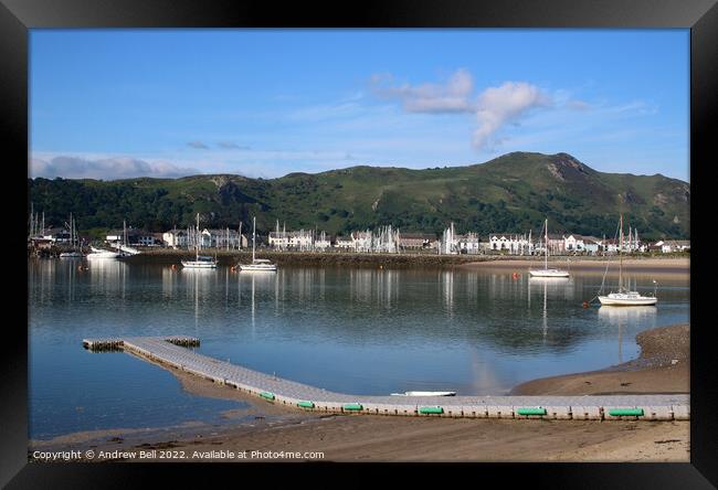 Conwy Marina from Deganwy Framed Print by Andrew Bell