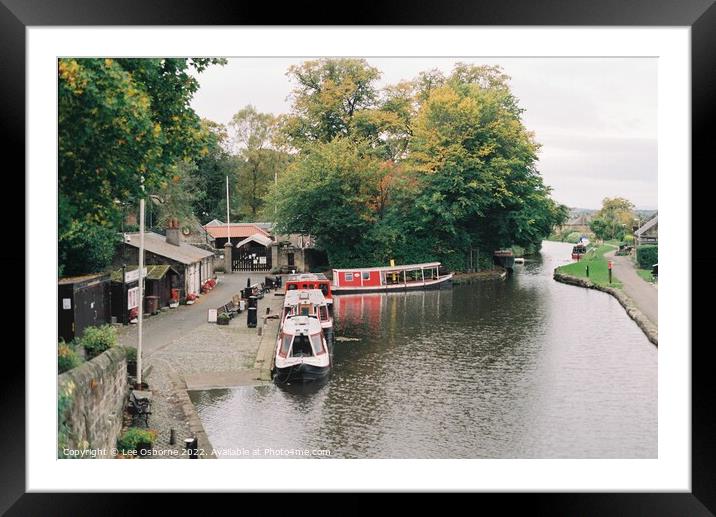 Union Canal Centre, Linlithgow, Scotland Framed Mounted Print by Lee Osborne