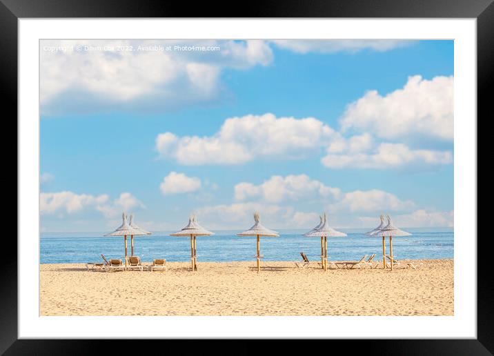 spanish Beach Framed Mounted Print by Dawn Cox