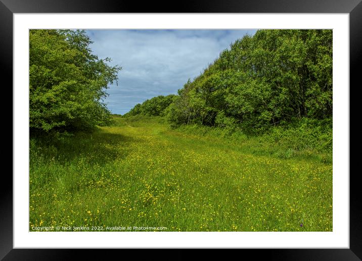 Pathway Through the Dunes at Kenfig Framed Mounted Print by Nick Jenkins