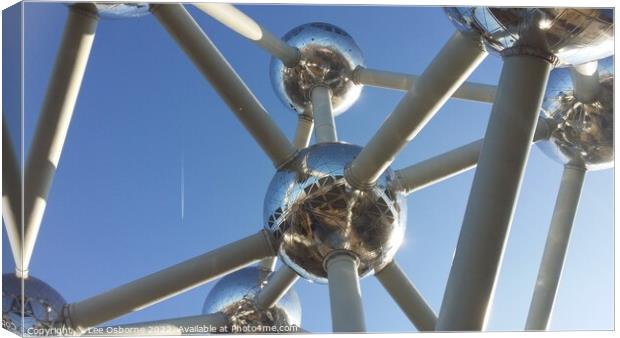 The Atomium, Brussels Canvas Print by Lee Osborne