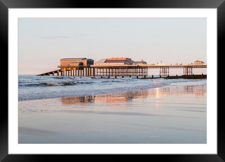 Cromer pier at sunset Framed Mounted Print by Jason Wells