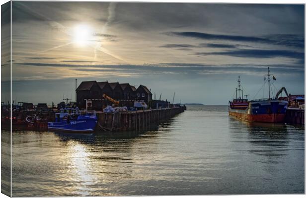 Whitstable Harbour  Canvas Print by Darren Galpin