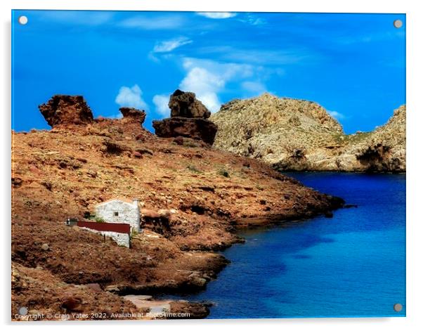 Cala Morell Menorca Balearic Islands Acrylic by Craig Yates