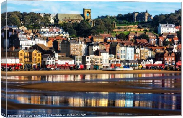 Scarborough Beach and Seafront. Canvas Print by Craig Yates
