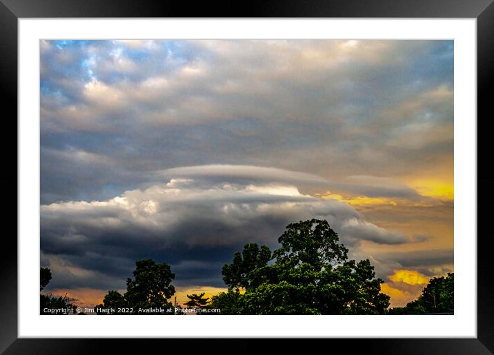 Sky cloud Framed Mounted Print by Jim Harris