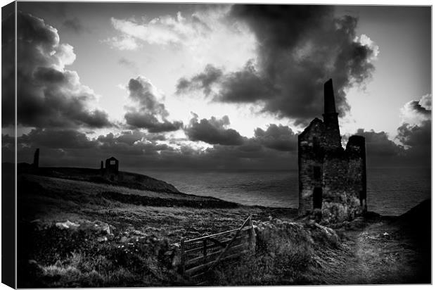 CORNISH TIN MINE Canvas Print by Anthony R Dudley (LRPS)