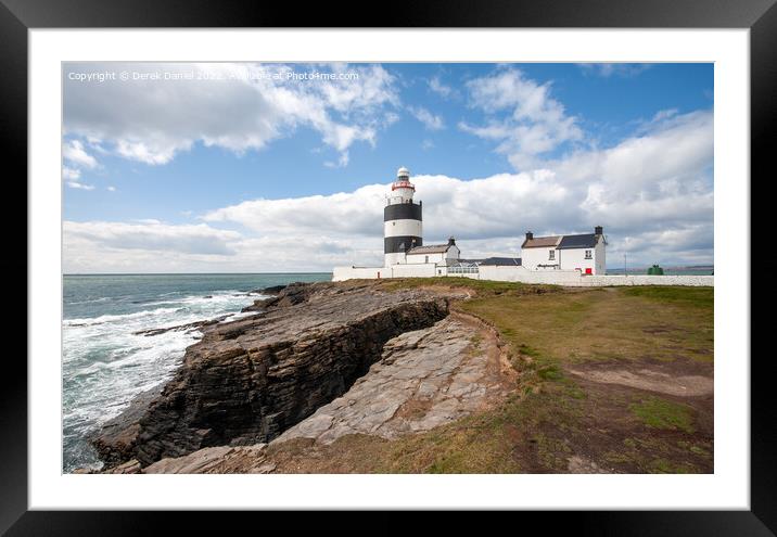 Hook Head Lighthouse, Co Wexford, Ireland  Framed Mounted Print by Derek Daniel