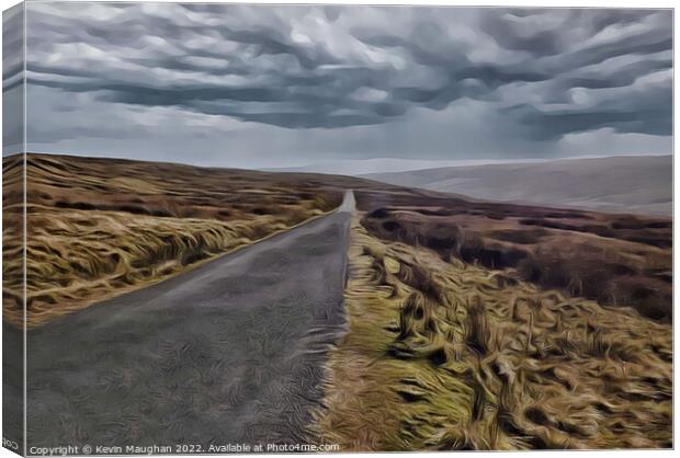 Its A Long Road (Digital Art Version) Canvas Print by Kevin Maughan