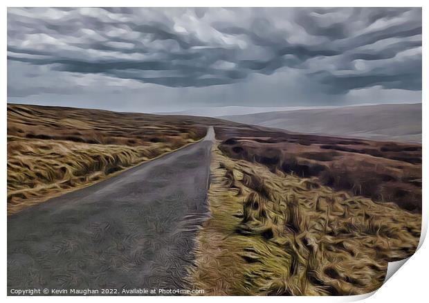 Its A Long Road (Digital Art Version) Print by Kevin Maughan