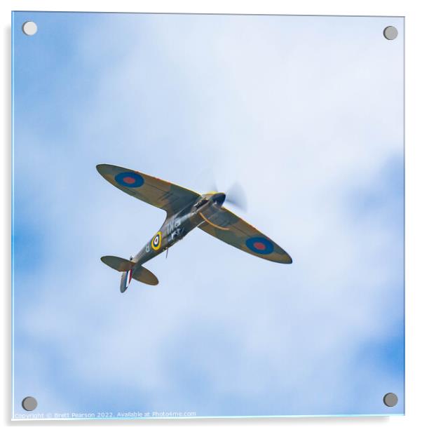 Vickers Supermarine Spitfire Acrylic by Brett Pearson