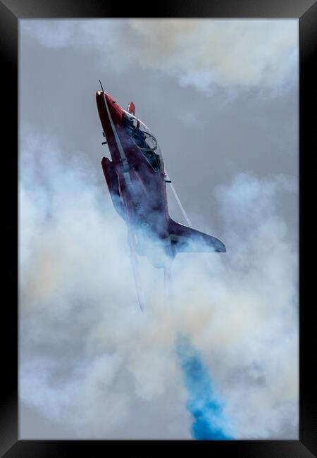 Moody Red Arrows Hawk Framed Print by J Biggadike