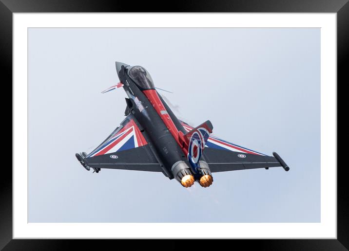 Eurofighter Typhoon Blackjack Framed Mounted Print by J Biggadike